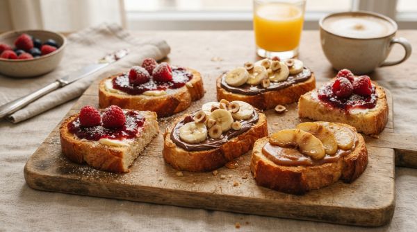 Recettes irrésistibles de tartines briochées pour le petit déjeuner